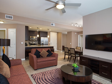 condos for rent in phoenix - living room