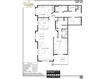 condo rentals in phoenix az - floorplan santanaii